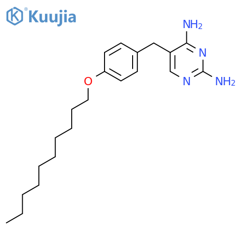 2,4-Pyrimidinediamine, 5-[[4-(decyloxy)phenyl]methyl]- structure