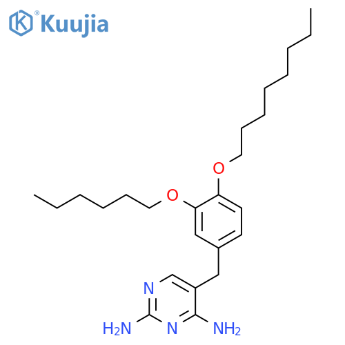 2,4-Pyrimidinediamine, 5-[[3-(hexyloxy)-4-(octyloxy)phenyl]methyl]- structure