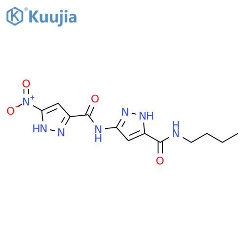 1H-Pyrazole-3-carboxamide,N-[5-[(butylamino)carbonyl]-1H-pyrazol-3-yl]-5-nitro- structure