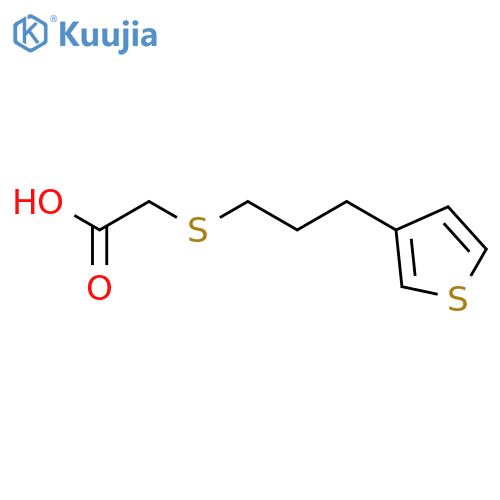 ACETIC ACID, [[3-(3-THIENYL)PROPYL]THIO]- structure