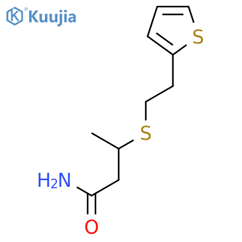 BUTANAMIDE, 3-[[2-(2-THIENYL)ETHYL]THIO]- structure
