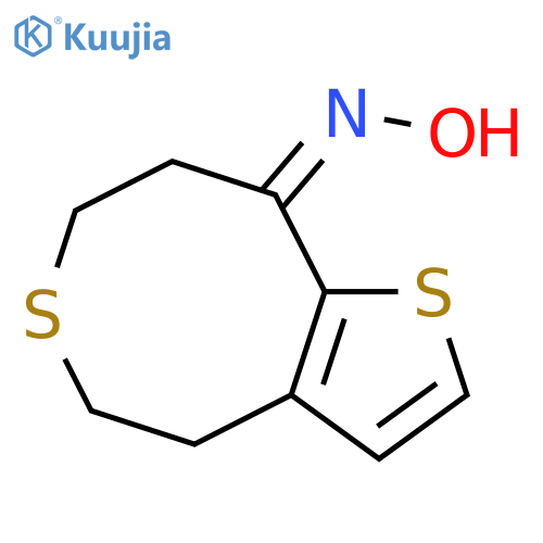 9H-THIENO[3,2-D]THIOCIN-9-ONE, 4,5,7,8-TETRAHYDRO-, OXIME structure