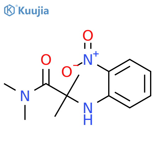 Propanamide, N,N,2-trimethyl-2-[(2-nitrophenyl)amino]- structure
