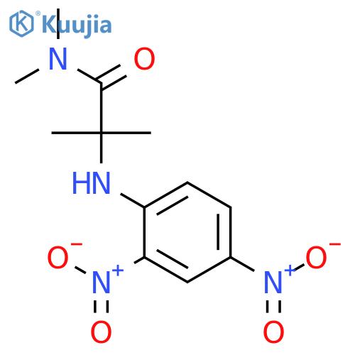PROPANAMIDE, 2-[(2,4-DINITROPHENYL)AMINO]-N,N,2-TRIMETHYL- structure