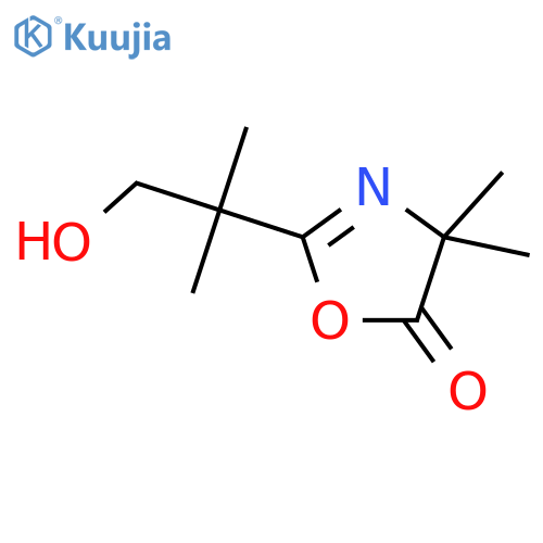 5(4H)-Oxazolone, 2-(2-hydroxy-1,1-dimethylethyl)-4,4-dimethyl- structure