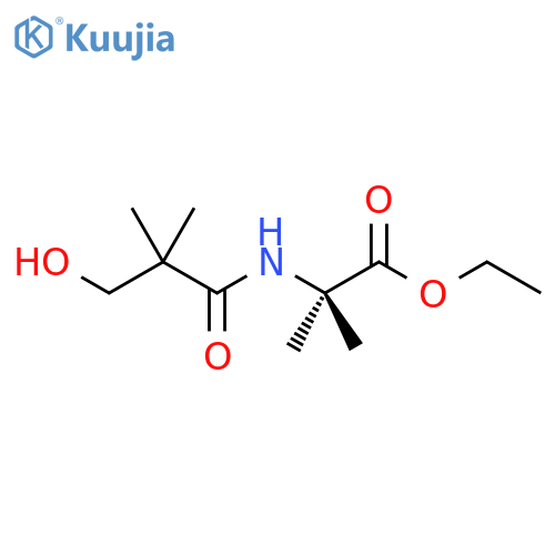 Alanine, N-(3-hydroxy-2,2-dimethyl-1-oxopropyl)-2-methyl-, ethyl ester structure
