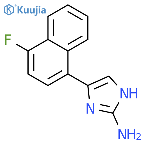 1H-Imidazol-2-amine, 4-(4-fluoro-1-naphthalenyl)- structure