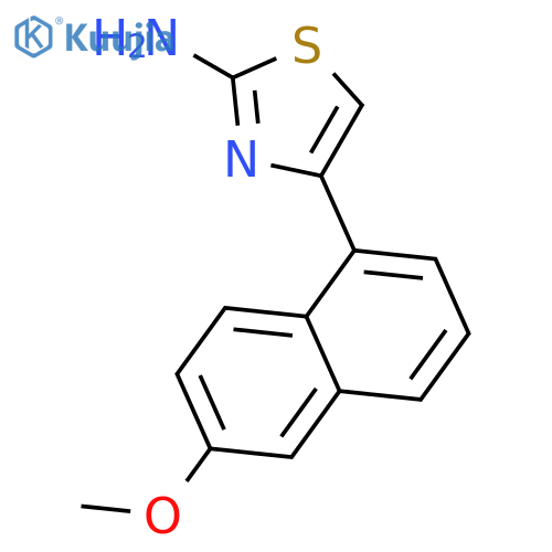 2-Thiazolamine, 4-(6-methoxy-1-naphthalenyl)- structure