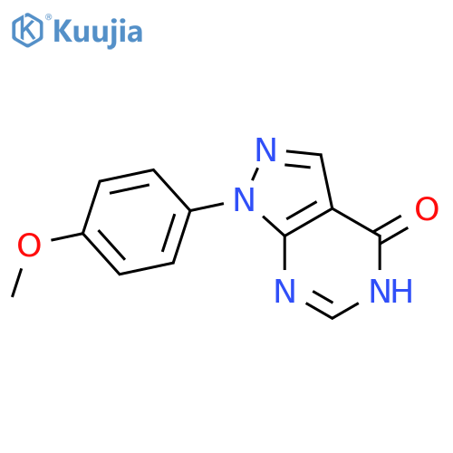 1-(4-methoxyphenyl)-1H-pyrazolo3,4-dpyrimidin-4-ol structure