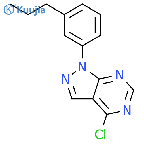 1H-PYRAZOLO[3,4-D]PYRIMIDINE, 4-CHLORO-1-(3-PROPYLPHENYL)- structure