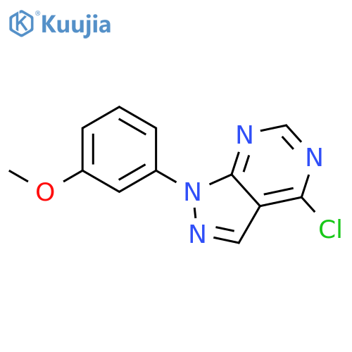 4-chloro-1-(3-methoxyphenyl)-1H-pyrazolo[3,4-d]pyrimidine structure