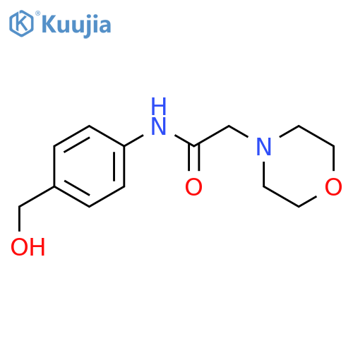 4-Morpholineacetamide, N-[4-(hydroxymethyl)phenyl]- structure