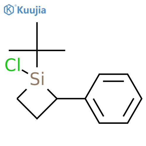 Silacyclobutane, 1-chloro-1-(1,1-dimethylethyl)-2-phenyl- structure