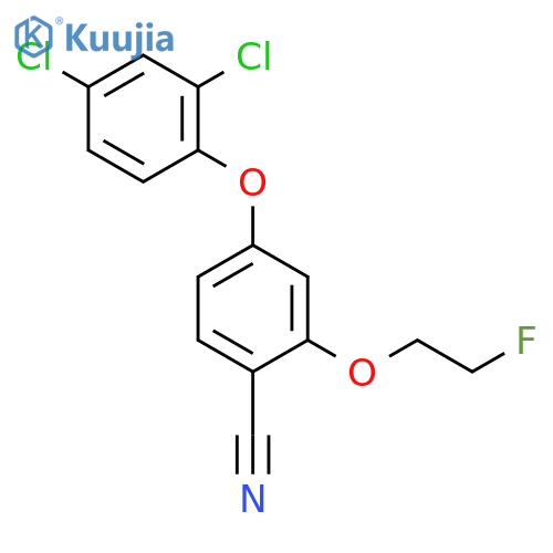 BENZONITRILE, 4-(2,4-DICHLOROPHENOXY)-2-(2-FLUOROETHOXY)- structure