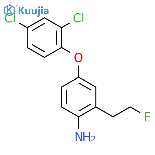 Benzenamine, 4-(2,4-dichlorophenoxy)-2-(2-fluoroethyl)- structure