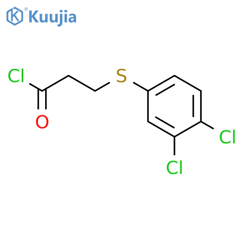 Propanoyl chloride, 3-[(3,4-dichlorophenyl)thio]- structure