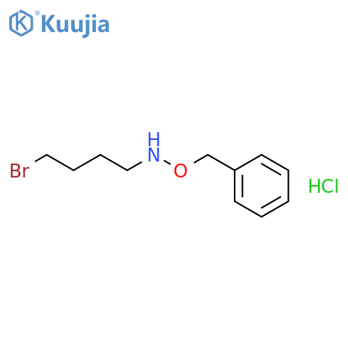 1-Butanamine, 4-bromo-N-(phenylmethoxy)-, hydrochloride structure