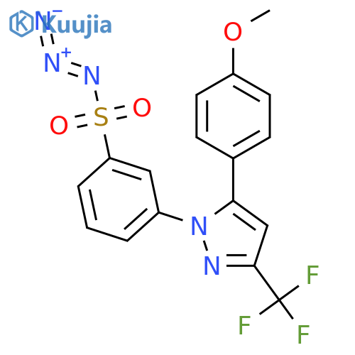 Benzenesulfonyl azide,3-[5-(4-methoxyphenyl)-3-(trifluoromethyl)-1H-pyrazol-1-yl]- structure