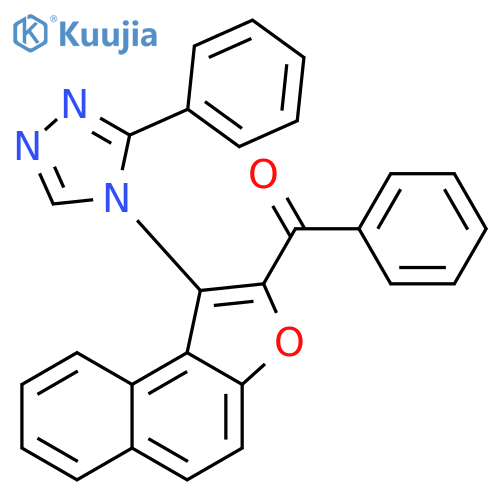 Methanone,phenyl[1-(3-phenyl-4H-1,2,4-triazol-4-yl)naphtho[2,1-b]furan-2-yl]- structure