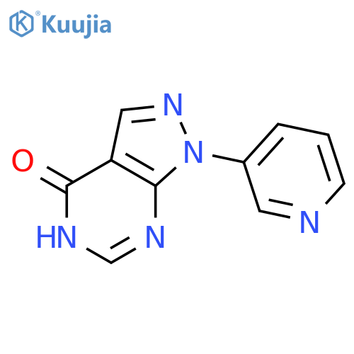 4H-Pyrazolo[3,4-d]pyrimidin-4-one, 1,5-dihydro-1-(3-pyridinyl)- structure