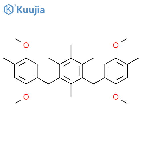 Benzene,1,3-bis[(2,5-dimethoxy-4-methylphenyl)methyl]-2,4,5,6-tetramethyl- structure