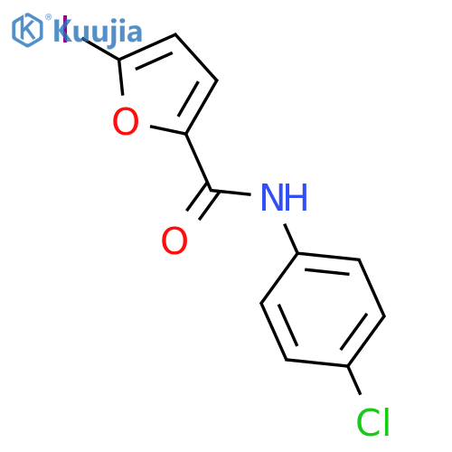 2-Furancarboxamide, N-(4-chlorophenyl)-5-iodo- structure