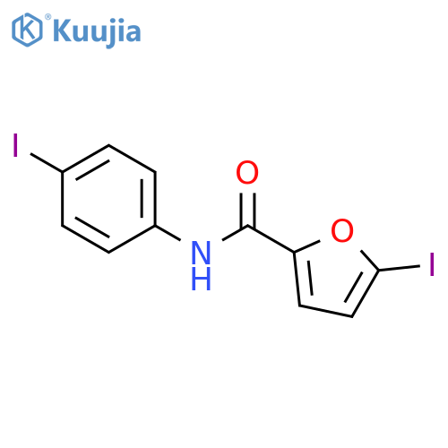 2-FURANCARBOXAMIDE, 5-IODO-N-(4-IODOPHENYL)- structure