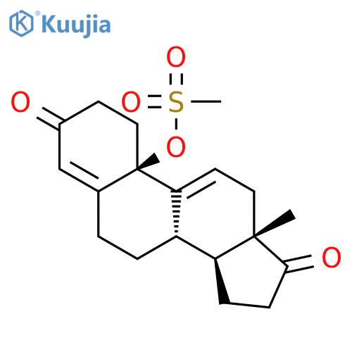 Estra-4,9(11)-diene-3,17-dione, 10-[(methylsulfonyl)oxy]- structure