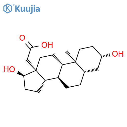 Androstane-18-carboxylic acid, 3,17-dihydroxy-, (3b,5a,17a)- structure