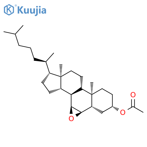 Cholestan-3-ol, 6,7-epoxy-, acetate, (3b,5a,6a,7a)- structure