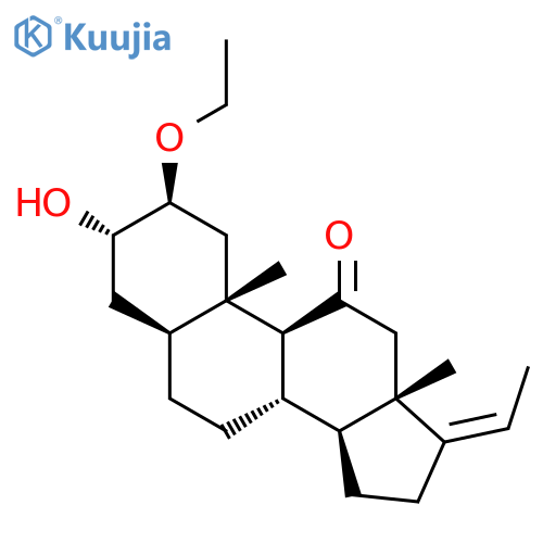 Pregn-17(20)-en-11-one, 2-ethoxy-3-hydroxy-, (2b,3a,5a,17Z)- structure