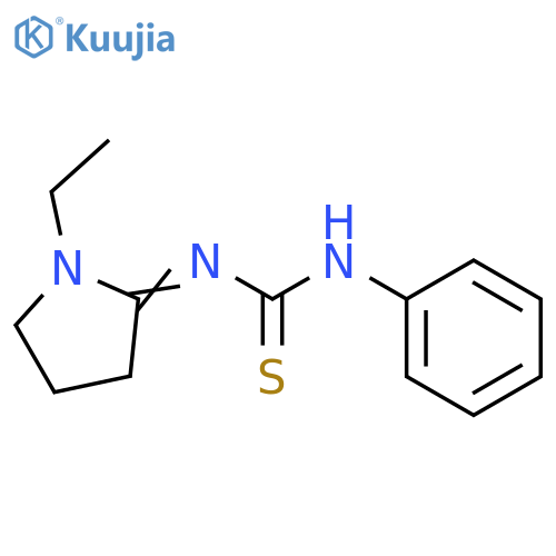 Thiourea, (1-ethyl-2-pyrrolidinylidene)phenyl- structure