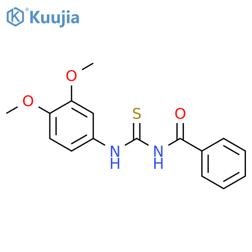 Benzamide,N-[[(3,4-dimethoxyphenyl)amino]thioxomethyl]- structure