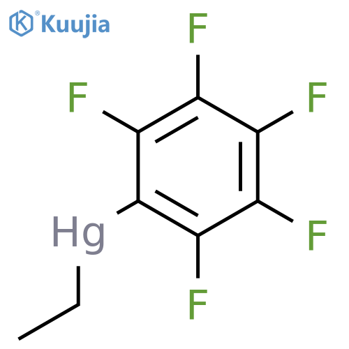 MERCURY, ETHYL(PENTAFLUOROPHENYL)- structure
