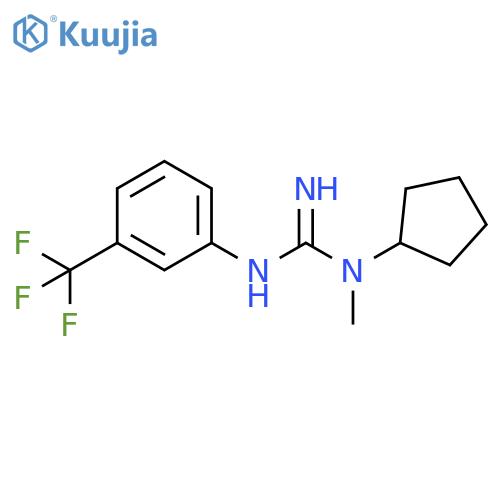 Guanidine, N-cyclopentyl-N-methyl-N'-[3-(trifluoromethyl)phenyl]- structure