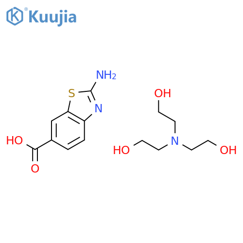 2-amino-1,3-benzothiazole-6-carboxylic acid - 2,2',2''-nitrilotriethanol (1:1) structure