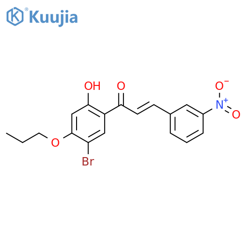 2-PROPEN-1-ONE, 1-(5-BROMO-2-HYDROXY-4-PROPOXYPHENYL)-3-(3-NITROPHENYL)- structure