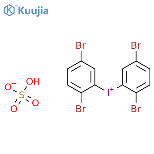 Iodonium, bis(2,5-dibromophenyl)-, sulfate (1:1) structure