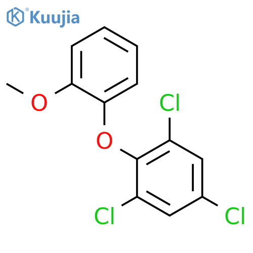 Benzene, 1,3,5-trichloro-2-(2-methoxyphenoxy)- structure