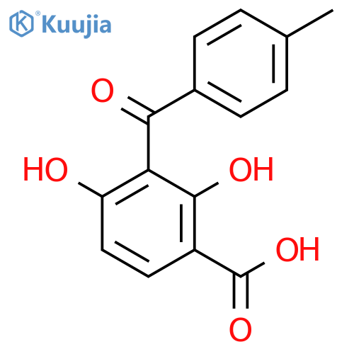 BENZOIC ACID, 2,4-DIHYDROXY-3-(4-METHYLBENZOYL)- structure