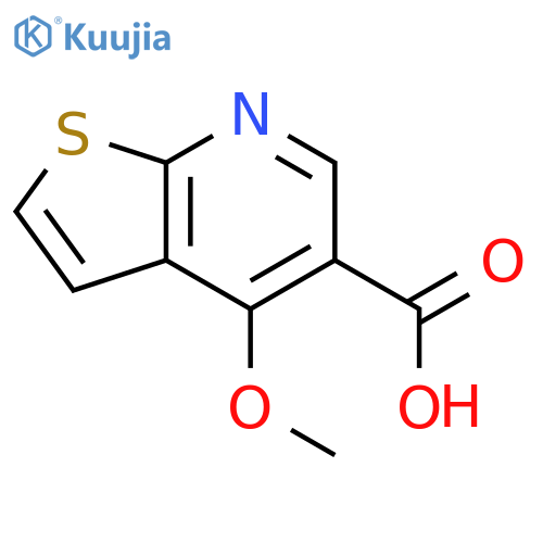 Thieno[2,3-b]pyridine-5-carboxylic acid, 4-methoxy- structure