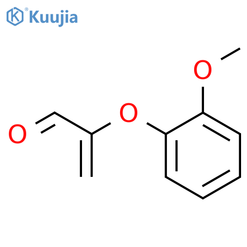 2-Propenal, 2-(2-methoxyphenoxy)- structure