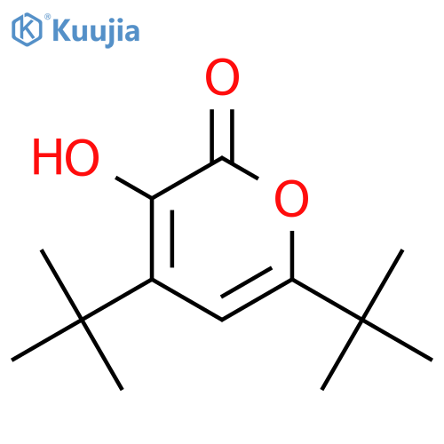 2H-PYRAN-2-ONE, 4,6-BIS(1,1-DIMETHYLETHYL)-3-HYDROXY- structure