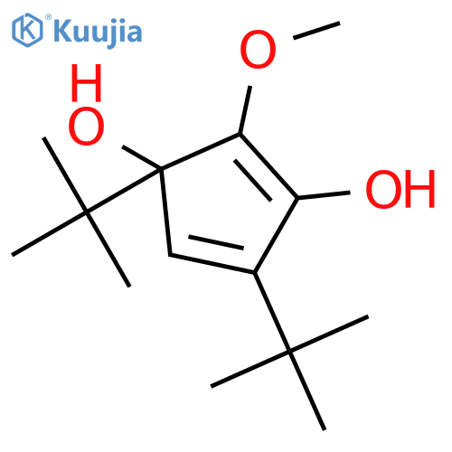 1,4-Cyclopentadiene-1,3-diol, 3,5-bis(1,1-dimethylethyl)-2-methoxy- structure