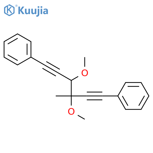 Benzene, 1,1'-(3,4-dimethoxy-3-methyl-1,5-hexadiyne-1,6-diyl)bis- structure