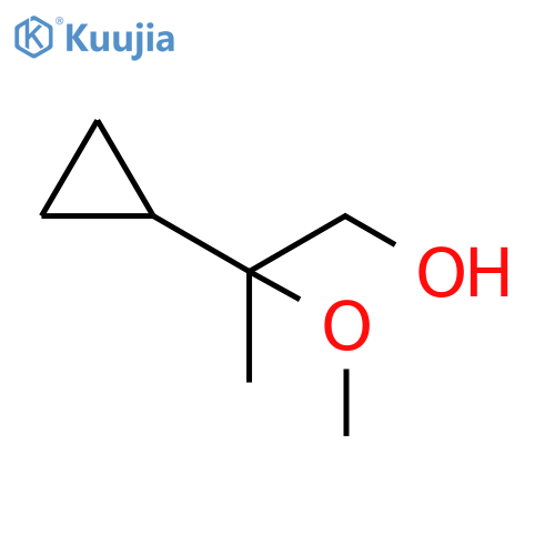 2-cyclopropyl-2-methoxypropan-1-ol structure
