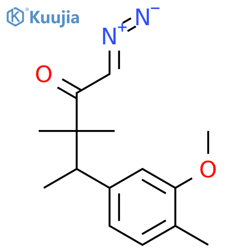 2-Pentanone, 1-diazo-4-(3-methoxy-4-methylphenyl)-3,3-dimethyl- structure
