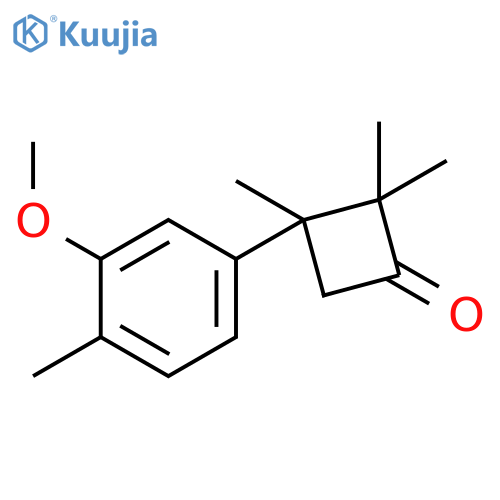 CYCLOBUTANONE, 3-(3-METHOXY-4-METHYLPHENYL)-2,2,3-TRIMETHYL- structure