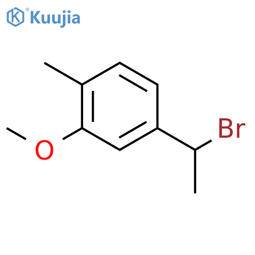 Benzene, 4-(1-bromoethyl)-2-methoxy-1-methyl- structure