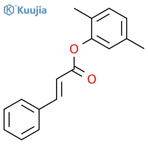 2-Propenoic acid, 3-phenyl-, 2,5-dimethylphenyl ester structure